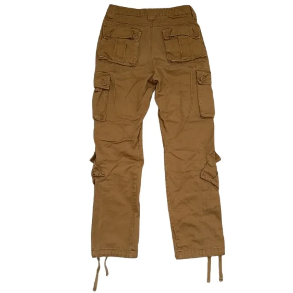 Matchstick Mens Cargo Pants Size 29 Small Workwear Drawstring Pockets - Picture 4 of 6